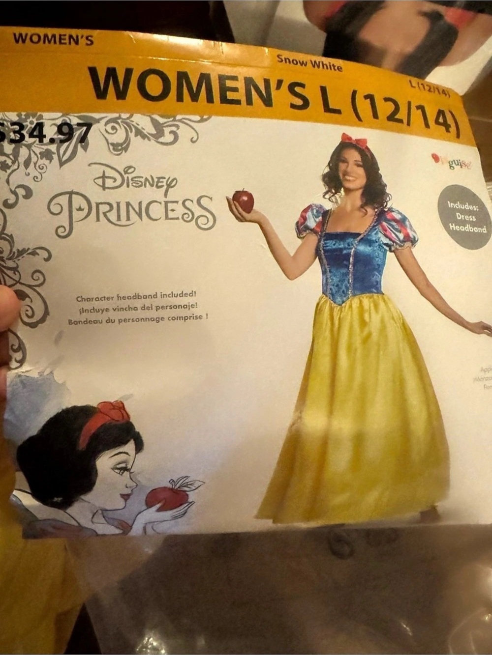 Disney Princess Snow White costume dress Snow White Costume Dress Blue & Yellow-